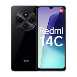 Xiaomi Redmi 14C 4G Black Smartphone 8+256GB, 2.0GHz,6.88" display, stylish design, 50MP AI dual camera, Massive 5160mAH battery,18W fast charging (UK Version + 2 Years Warranty+no in-box charger)
