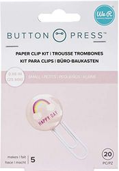 We R Memory Keepers WR Button Press 5 Paper Clips 25mm, Makes 5