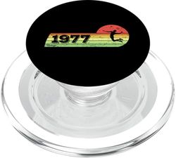 Juegos bádminton Cumpleaños nacido en 1977 volante Bádminton PopSockets PopGrip para MagSafe