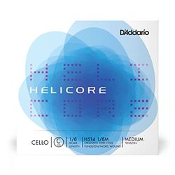 D'Addario H514-1/8M Helicore Cello enkele snaren 'C' wolfraam/zilver 1/8 medium