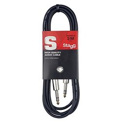 Stagg 3 m Câble Microphone XLR - XLR de Haute Qualité - Noir