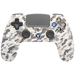 Itek Controlador EVOCON W01 Bluetooth, PC, PS4, DualShock, Teclas LED, TouchPad Axis6, Camo, Negro