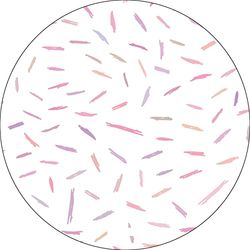 Bonateks, Runt digitalt tryckt musmatta, halkfri undersida, för kontor och hem, diameter: 22 cm