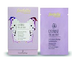 farfalla Cistrose Máscara anti-fadiga para qualquer pele, 10 unidades de 7 ml