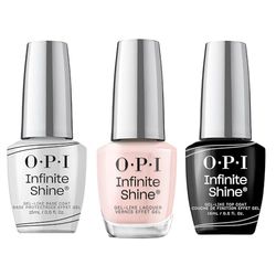 OPI Infinite Shine Long-wear Nail Polish, Gel-Like Nail Varnish with no UV lamp needed, 3-Step System for up to 11 days of vibrant colour, Base Coat & Nail Polish & Top Coat, Passion, 3x 15ml