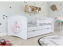 Lit babydreams 2 Blanc Cheval tiroir et Matelas Inclus 180/80