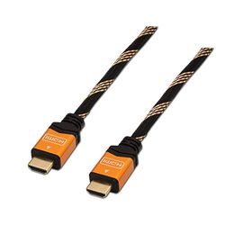 AISENS A119-0108 HDMI-kabel, 3 m, ondersteunt 3D en Ethernet, geschikt voor Full HD/Ultra HD/HD Ready/3D/1080p/2160p, zwart