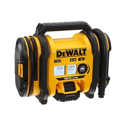 DEWALT Inflador XR 18 V, com LED, 3 fontes de alimentação, carregador de carro de 12 V ou rede elétrica, pressão máxima 11 bar, medidor de pressão digital, sem carregador/bateria, DCC018N-XJ