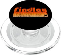 Estilo retro de los años 80 de Findlay, Ohio PopSockets PopGrip para MagSafe