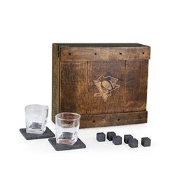 PICNIC TIME Unisex-Erwachsene NHL Whiskey Box Geschenkset, Eichenholz, Einheitsgröße