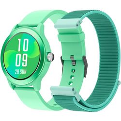 SPC Smartee Duo Vivo – Smartwatch Reloj Inteligente Color Turquesa con Correa Intercambiable, Esfera Redonda de Alta definición 1.27”, Llamadas Bluetooth, 8 días batería, 100 Deportes, IP68