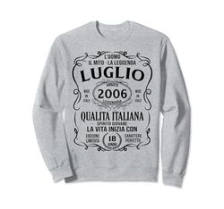 Le Leggende Sono Nate A Luglio 2006 Regalo Uomo Anni 18 Felpa