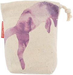 Bonamaison Printed Cotton Produce Bag with Drawstring, Reusable Grocery Bag, Biodegradable Eco-Friendly Bags, Travel Pouch, Sachet Bags, Shopping Bag, Eco Friendly, Foldable, Size: 12x15 Cm