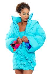 CHAOUICHE Donsjack, blauw, turquoise, maat XL, uniseks, volwassenen, Turkoois Blauw, XL