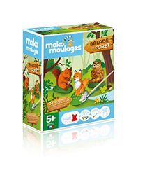 mako moulages - kreativt kit med 3 formar - 3 djur