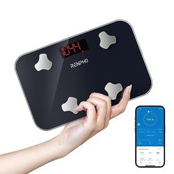 RENPHO Bluetooth Lichaamsvet Schaal Mini Smart Weegschaal Digitale Lichaamsgewicht Weegschalen BMI Weegschalen