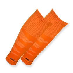Tapedesign - Tubes Pro Voetbalkousen (zonder sokken) oranje, voor dames, heren en kinderen, voetbalsleeves voor scheenbeschermers, kniekousen, 1 paar, eenheidsmaat