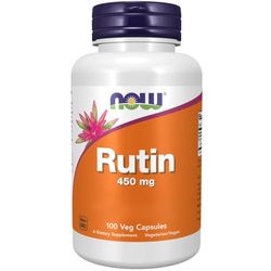 Now Foods, Rutin, 450mg, 100 Vegan Capsules, Lab-Tested, Bioflavonoid, Gluten Free, Soy Free, Vegetarian