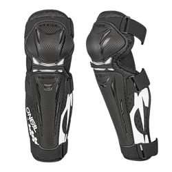 O'NEAL Oneal Trail FR Carbon Look Knee Protectors (Black/White,S)