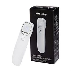 Kinbontop - Termómetro infrarrojo sin contacto para adultos, niños y bebés, con pantalla LCD, función de memoria y alarma de fiebre