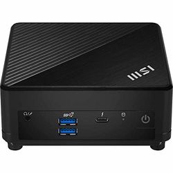 MSI Cubi 5 12M-022BDE - Mini PC barebone, Intel Core i3-1215U, fino a 64 GB di RAM, 1 SSD M.2 e 1 SSD da 2,5", Thunderbolt 4, WiFi 6E, Bluetooth 5.3, nero