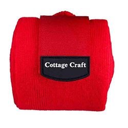 Cottage Craft Stabiele bandages - Set van 4 - Rood,