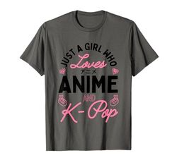 Sólo una Chica Que Ama el Anime y KPop Camiseta