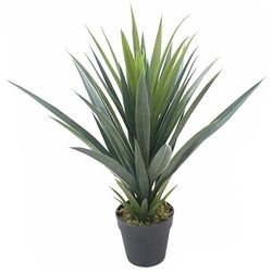 Leaf Folha 60 cm Agave artificial suculenta Yukka estilo planta verde