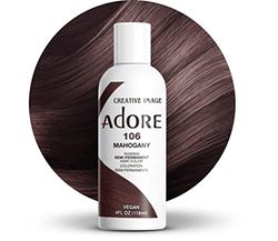 Adore Shining - Tinta semi-permanente para o cabelo, mogno 106