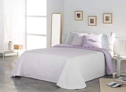VIALMAN Sofia 26 lätt bouti överkast för dubbelsäng 150 cm | Överkast storlek 250 x 270 cm, rosa