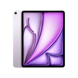 Apple iPad Air 13" (M2): Liquid Retina-display, 256 GB, Landscape 12‑MP camera aan de voorkant/12‑MP camera aan de achterkant, wifi 6E, Touch ID, batterij voor een hele dag – Paars