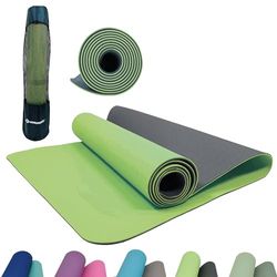 Schildkröt Fitness Unisex yogamat, limoen/antraciet, 960167, 180x61x0,4 cm