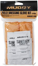 Muddy Unisex's Treestands Field Dressing Handschoen Kit (Pack van 4), zwart, One Size