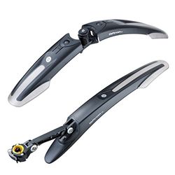 Topeak Defender M1/M2 Conjunto de guarda-lamas, unissexo, cinzento, tamanho único