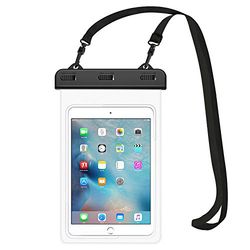MoKo Funda Impermeable Universal de 8.3", Bolsa Seca para Tableta para iPad Mini 2019/4/3/2, Samsung Tab 5/4/3, Galaxy Note 8, Tab S2/Tab E/Tab A 8.0, LG G Pad III 8.0, Google Nexus 7(FHD) - Claro