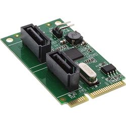 InLine 66907 Scheda Mini PCIe 2.0 (2 x SATA 6 GB/s, Raid 0,1 Lenzuolo)