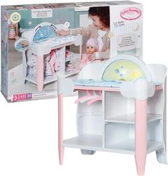 Baby Annabell Day & Night Changing Table 709672 - For 36cm & 43cm Baby Annabell Dolls - Light Effects, Changing Mat, Hangers - Require 3 AAA Batteries (Not Included) - Suitable for Kids From 3+ Years