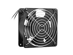 LANBERG 19'/48.26cm Cabinet Fan 230V Metal Grille Black for Desktop, Server, Router