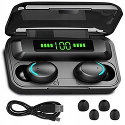 i-Beat TWS Oortelefoon Zwart Bluetooth Set met Case