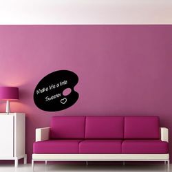 Ambiance Sticker Ardesia - Adesivo da parete trasparente per pittore, altezza 110 x larghezza 120 cm