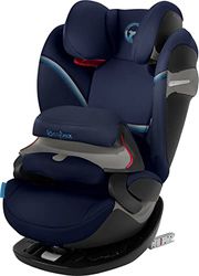 Cybex Gold Pallas S-Fix Silla de Coche Grupo 1/2/3 (9 Meses-12 Años), Azul (Navy Blue), 43 x 50 x 68.5 cm