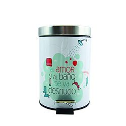 MSV Poubelle à pédale Inox 3L Bath & Love