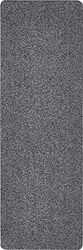 andiamo Amadis - Zerbino per porta, per interni ed esterni, lavabile, in cotone, con fondo antiscivolo, 50 x 150 cm, grigio scuro, grigio