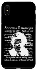 Nerd Vintage Ramanujan Matematica Citazione Matematica Insegnante Bianco Custodia per iPhone XS Max