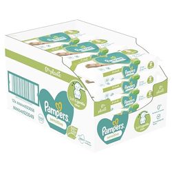 Pampers Sensitive Chusteczki Nawilżane Dla Niemowląt i Dzieci Delikatne Oczyszczanie Wrażliwej Skóry Dziecka 12 x 52 sztuki
