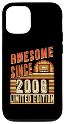 Coque pour iPhone 15 Pro Awesome Since 2008 Édition limitée Anniversaire 2008 Vintage