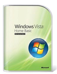 Microsoft Windows Vista Home Basic, SP1, DVD, DE