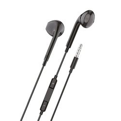 TechOneTech Ear Tech in-ear hoofdtelefoon, geïntegreerde microfoon, mini-jack stekker 3,5 mm, spraakassistent, 1,20 m kabel