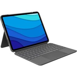 Logitech Combo Touch Tastatur-Case für iPad Pro 11 Zoll (1., 2. und 3. Generation) Deutsches QWERTZ-Layout - Grau