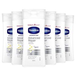 3 x Vaseline Intensiv Body Lotion Care - Advanced Repair - för torr och känslig hud - 200 ml